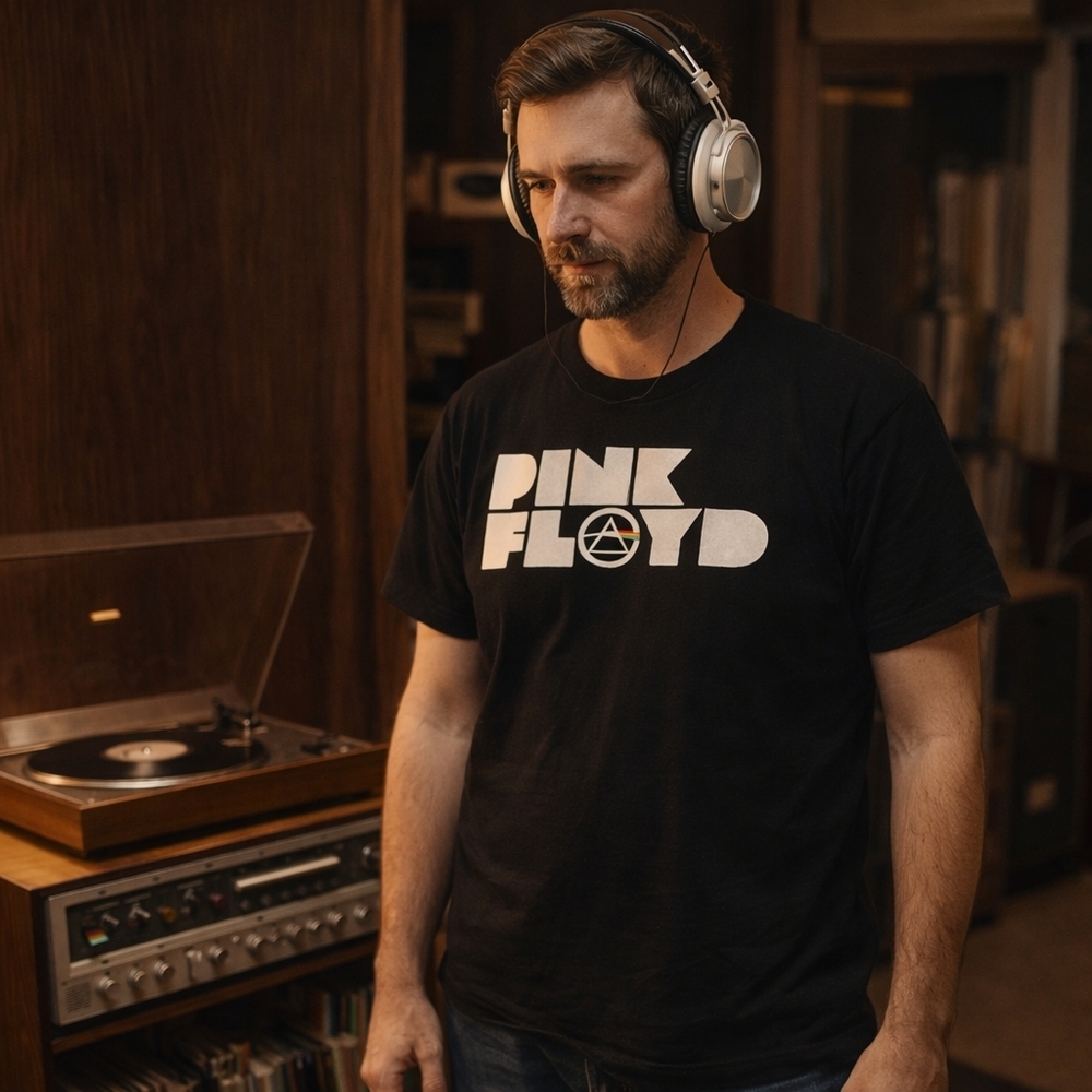 Pink Floyd Dark Side of the Moon T Shirt Large Black Graphic Band Tee 2023